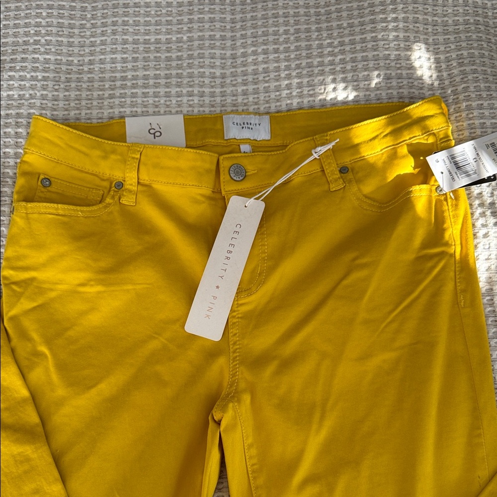 Celebrity Pink Vibrant Yellow Pants